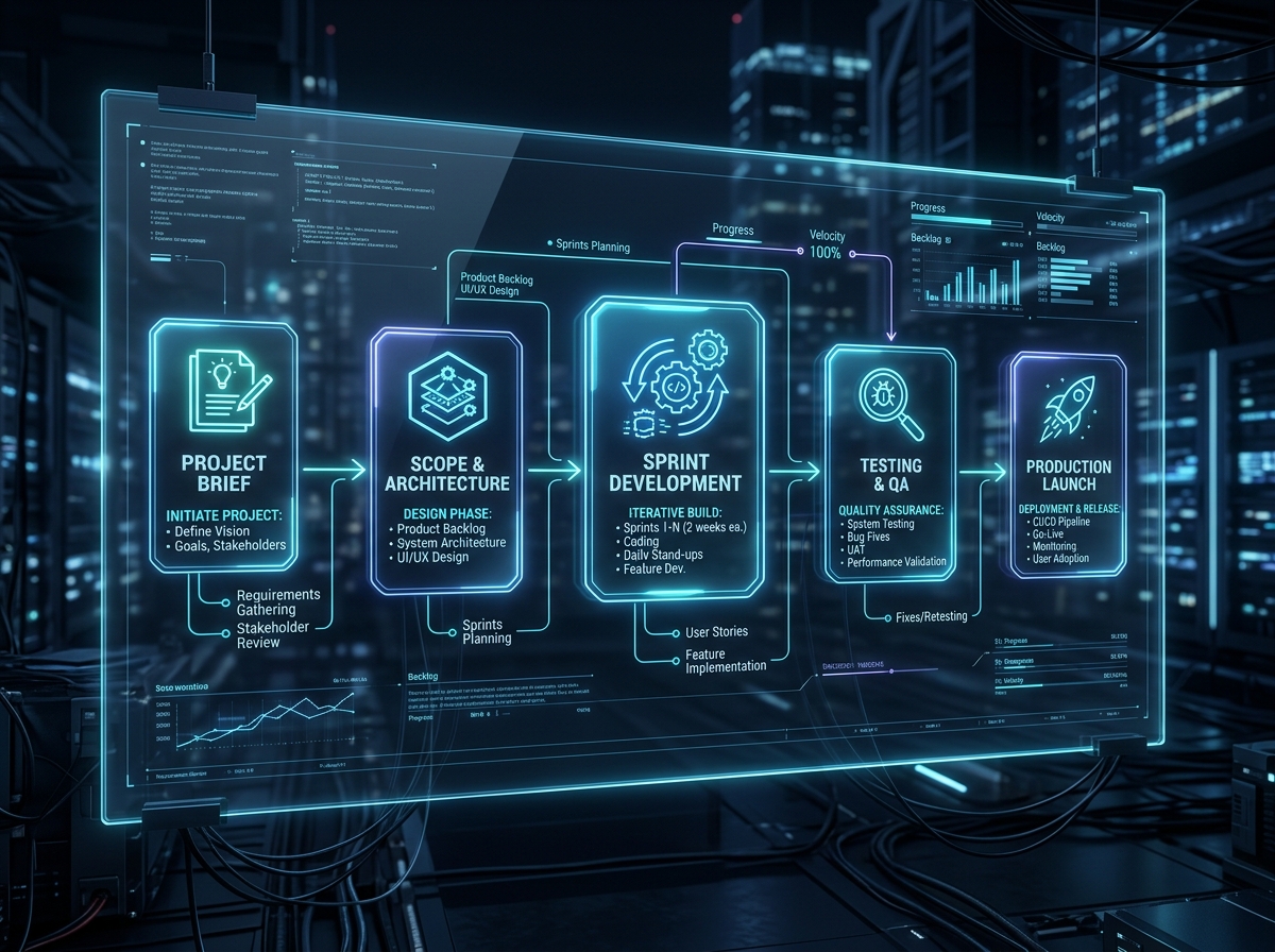 White-label agency development process